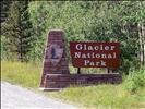 Glacier National Park Sign